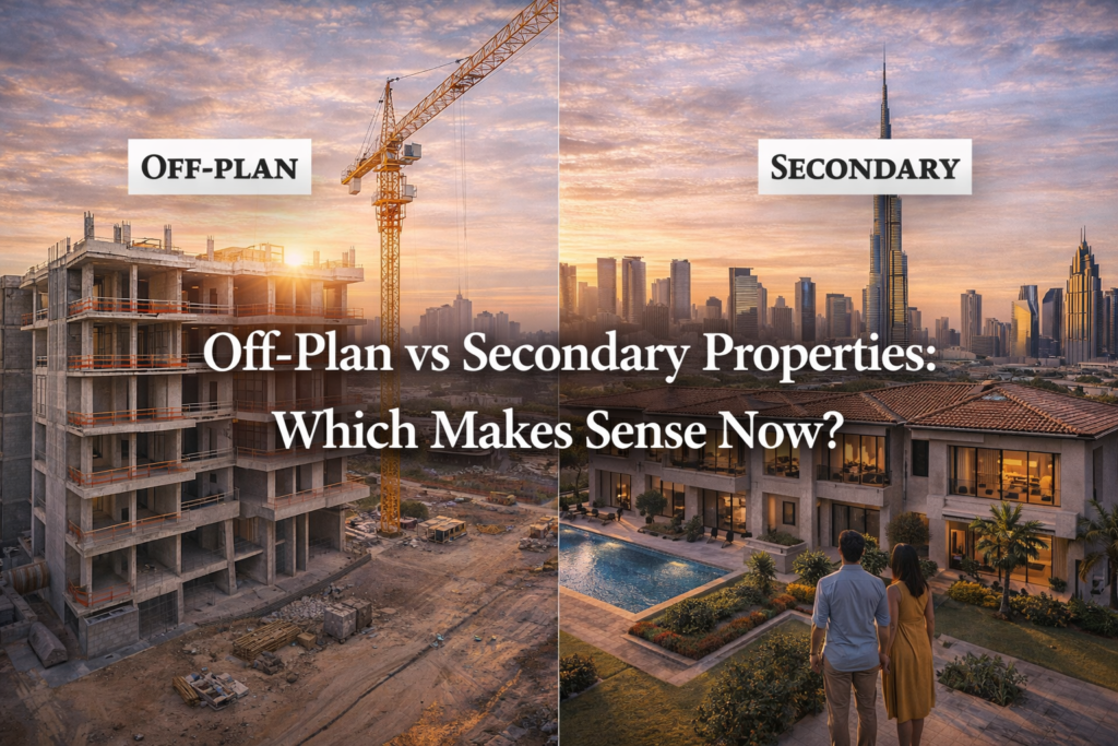 Off-Plan vs Secondary Property Dubai